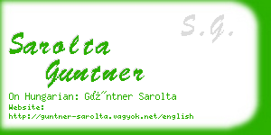 sarolta guntner business card